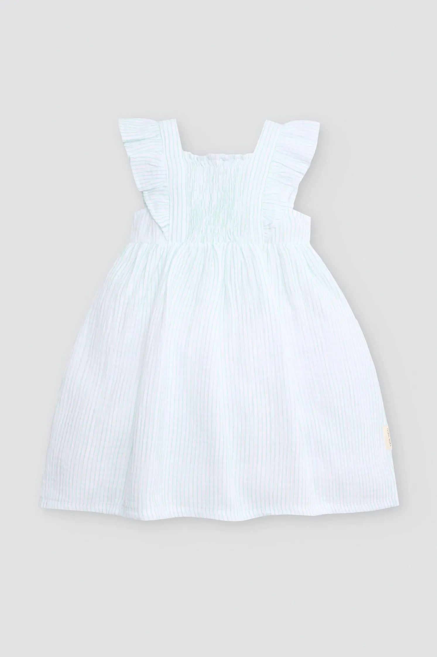 Vestido bebé sin mangas estampado rayas