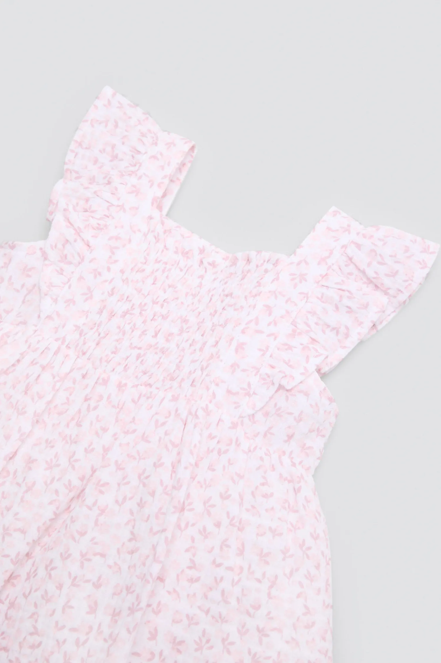 Vestido bebé sin mangas estampado floral