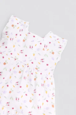 Vestido bebé sin mangas estampado verduras
