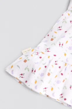 Vestido bebé sin mangas estampado verduras