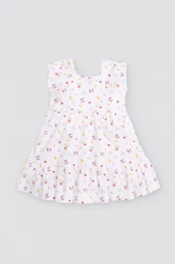 Vestido bebé sin mangas estampado verduras
