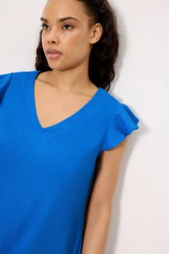 Vestido corto ligero azul