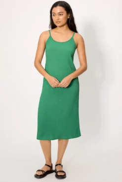 Vestido largo ligero verde